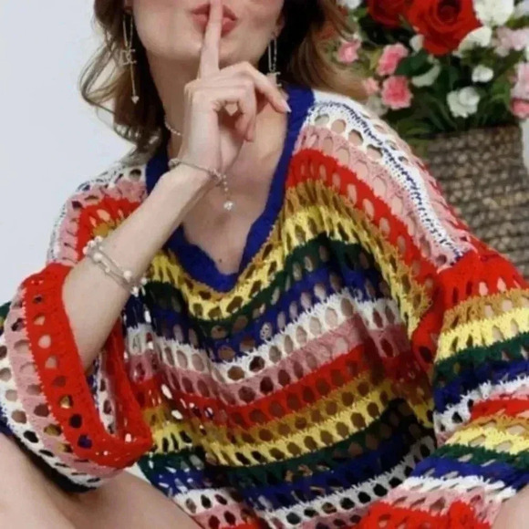 Multi Color Sweater Top - Picture 4 of 4